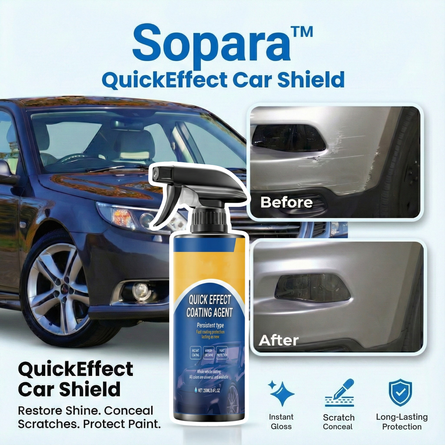 Sopara™ QuickEffect Car Shield