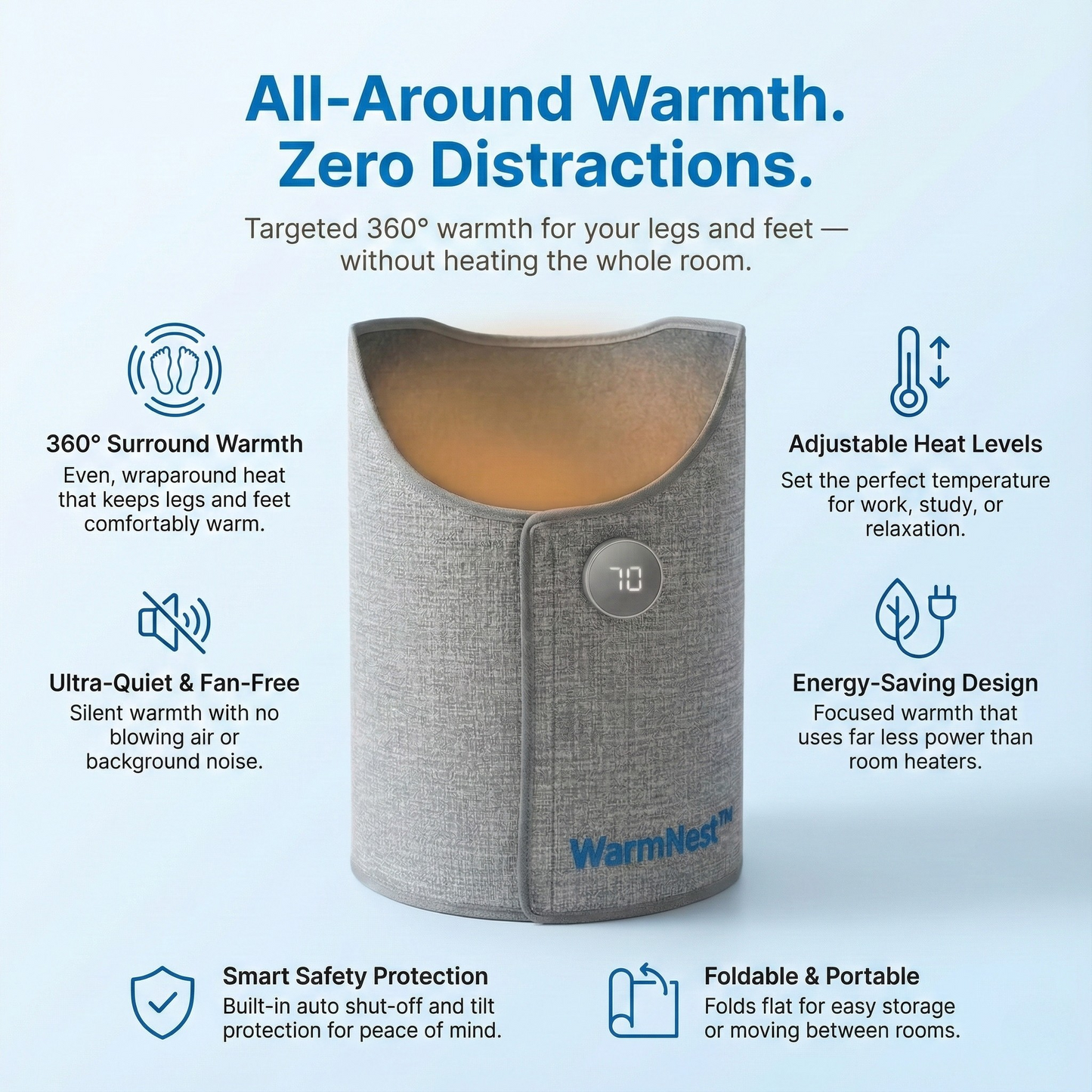 WarmNest™ Heated Foot Cocoon